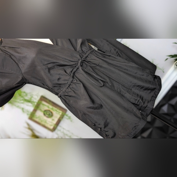 Kardashian Kollection Black Long Sleeve Shorts Romper XS - Picture 3 of 9